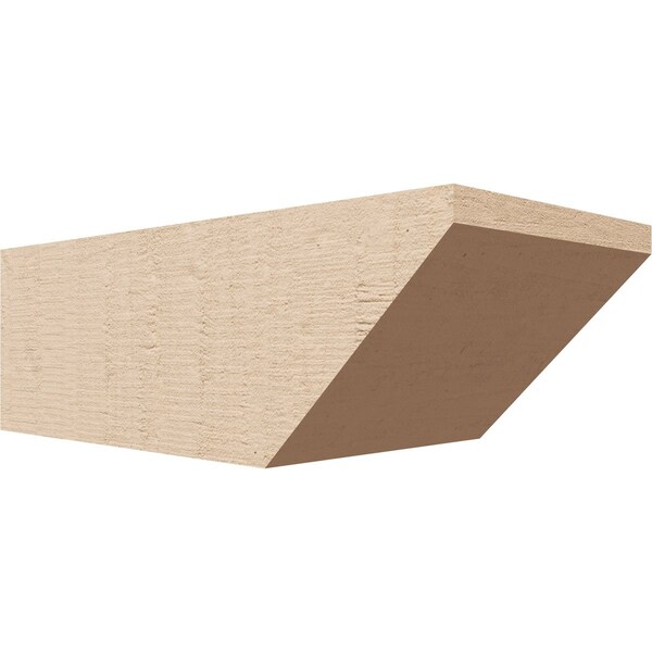Ekena Millwork 6in. W x 4in. H x 12in. L Concord Woodgrain TimberThane Rafter Tail, Primed Tan RFTUR06X04X12CONRCPR - main